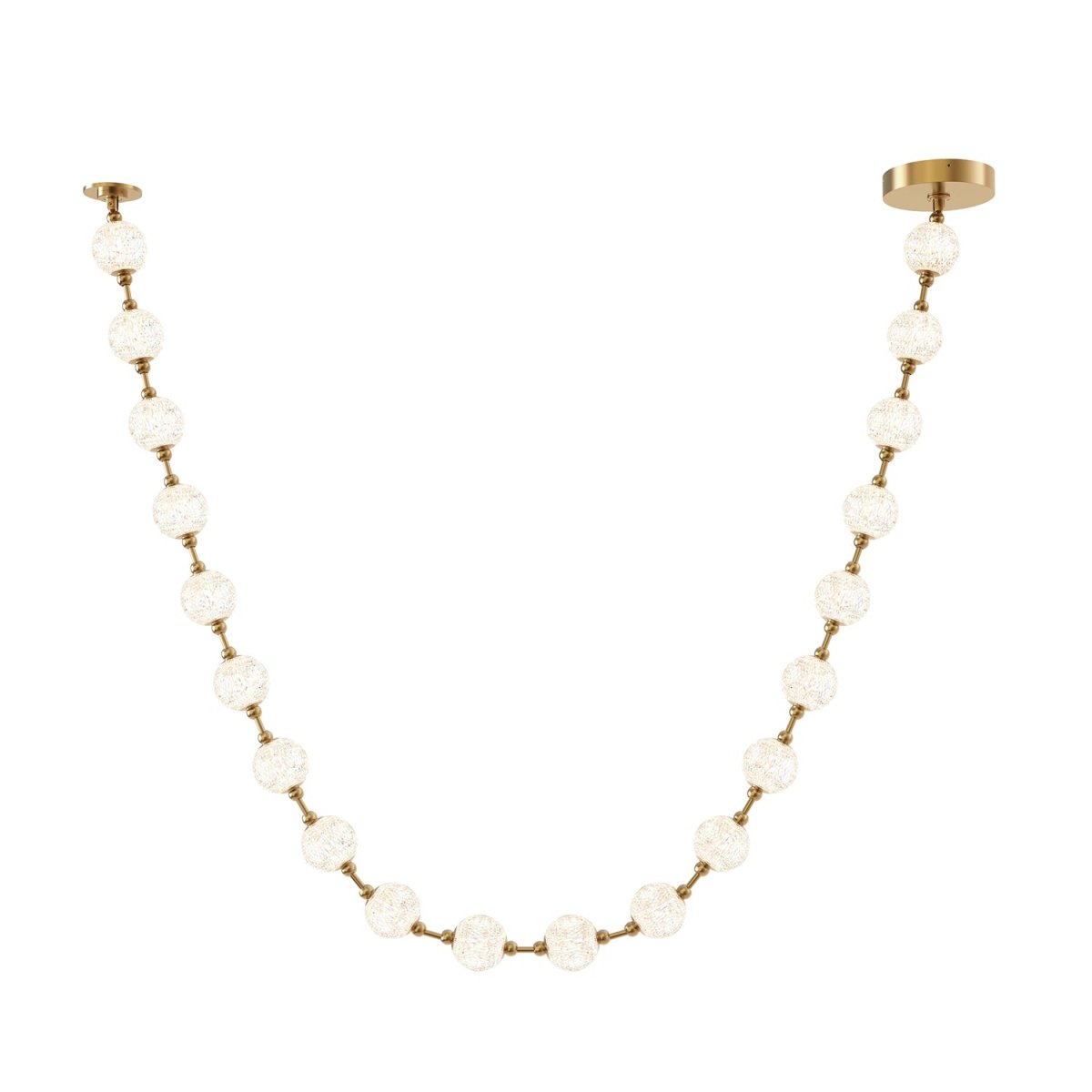 Suspension Marni - Laiton naturel 143 1/4" Driver dans le canopy by Alora Lighting | Luminaires & cie