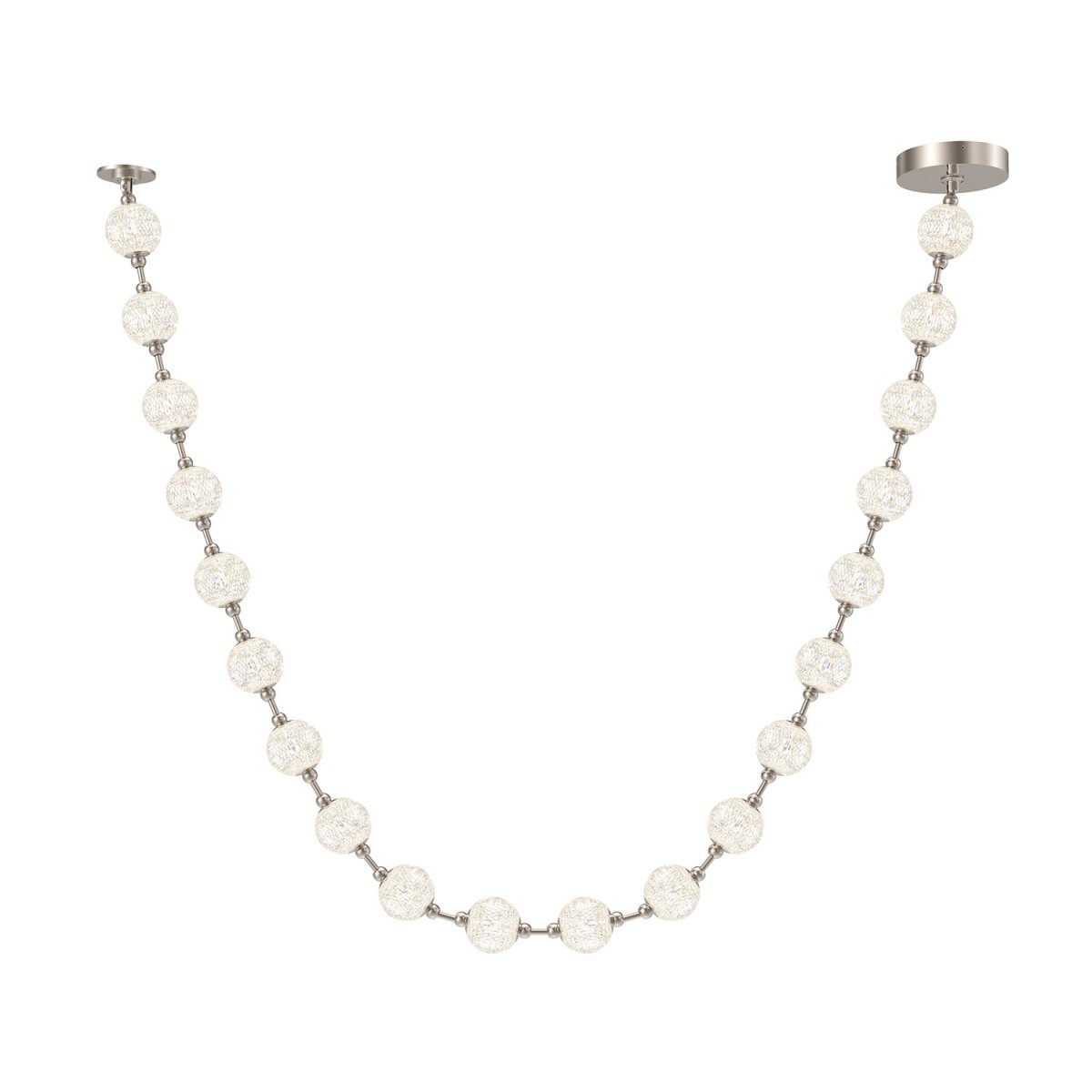 Suspension Marni - Nickel poli 143 1/4" Driver dans le canopy by Alora Lighting | Luminaires & cie