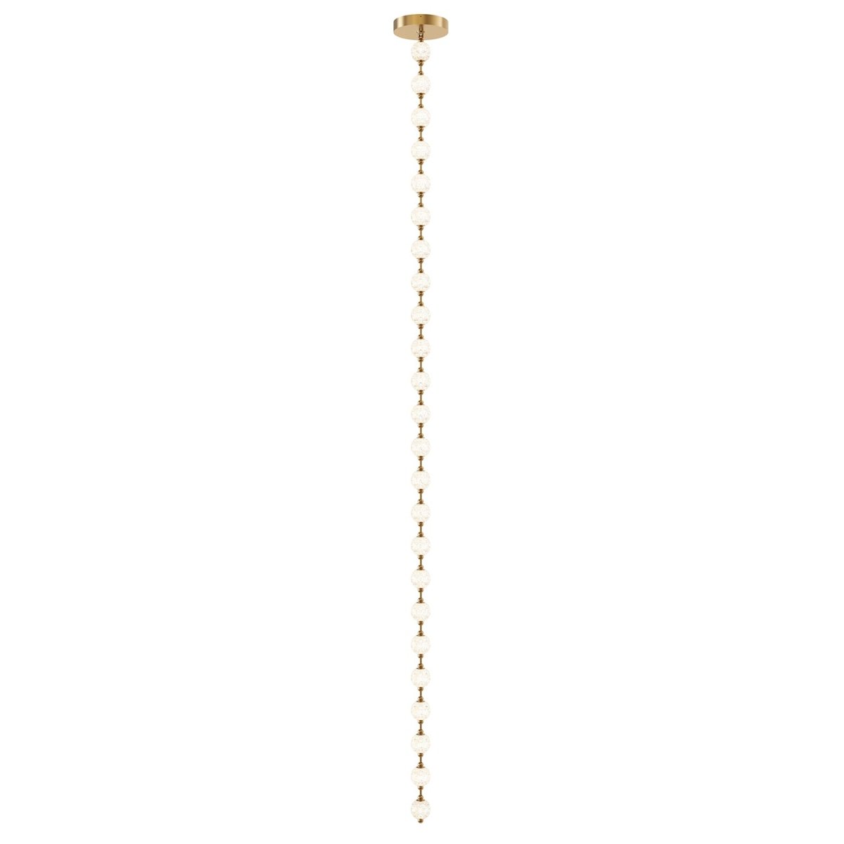 Suspension Marni - Laiton naturel 171 1/2" Driver dans le canopy by Alora Lighting | Luminaires & cie