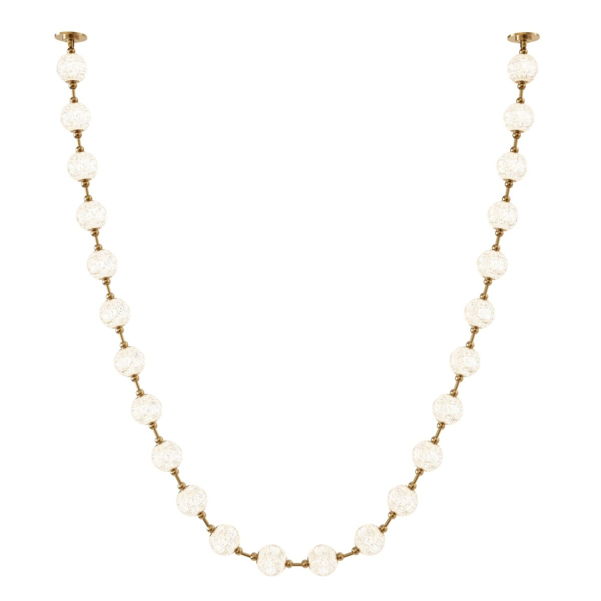 Suspension Marni - Laiton naturel 171 1/2" Driver à distance by Alora Lighting | Luminaires & cie