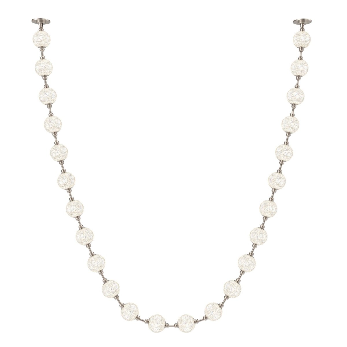 Suspension Marni - Nickel poli 171 1/2" Driver à distance by Alora Lighting | Luminaires & cie