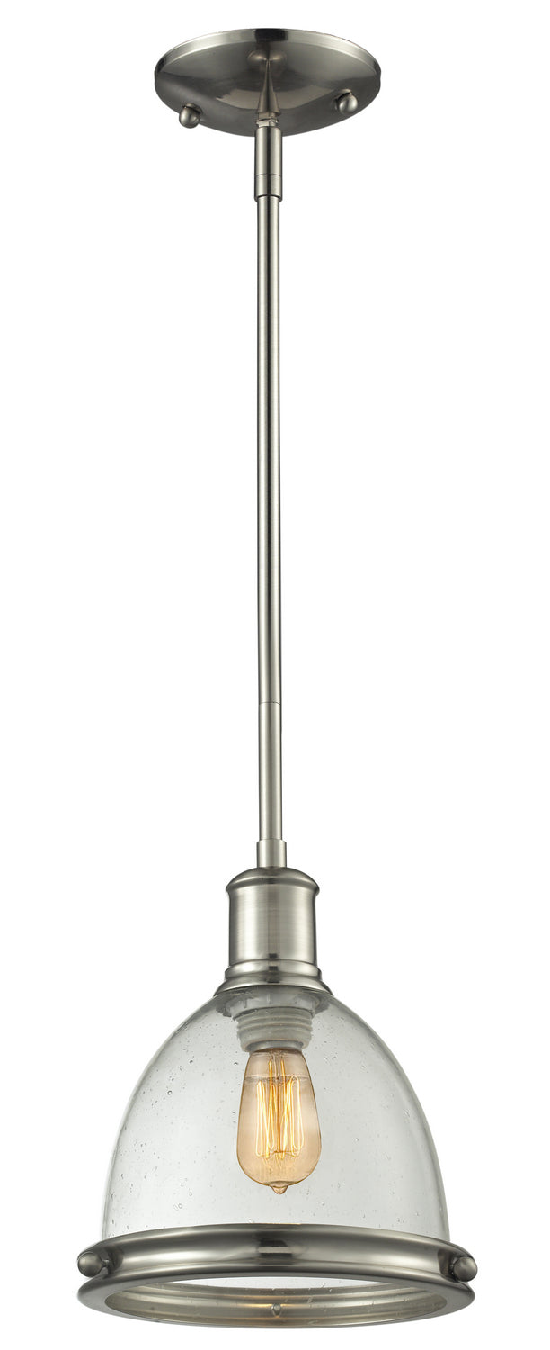 Mini-suspension Mason Nickel brossé, Grené transparent – Z-Lite