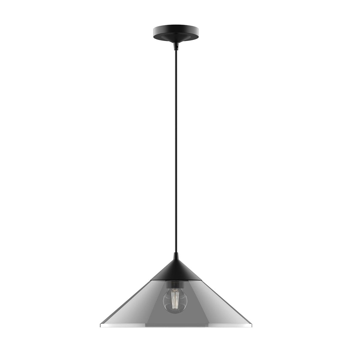 Suspension Mauer - Noir mat / fumé by Alora Lighting | Luminaires & cie