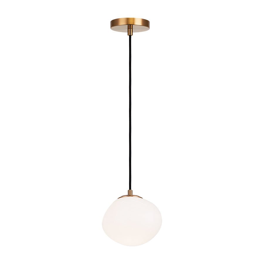 Suspension Melotte - Laiton d'or âgé 7 1/2" by Matteo Lighting | Luminaires & cie