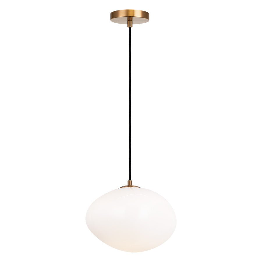 Suspension Melotte - Laiton d'or âgé 11 1/4" by Matteo Lighting | Luminaires & cie