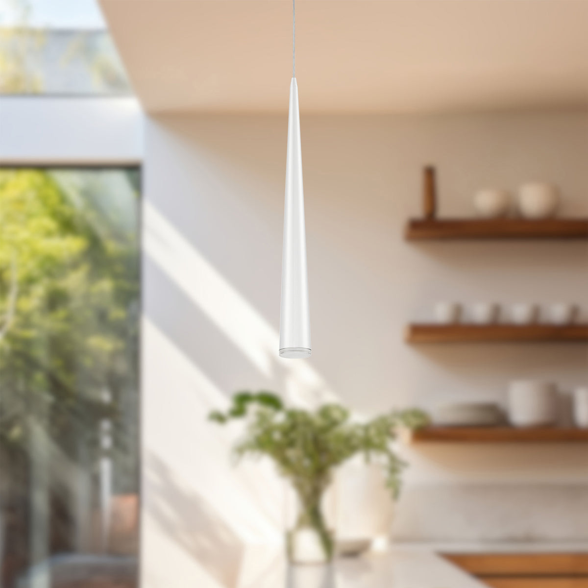 Mini-suspension Mina Blanc, 25 1/4" – vue 3