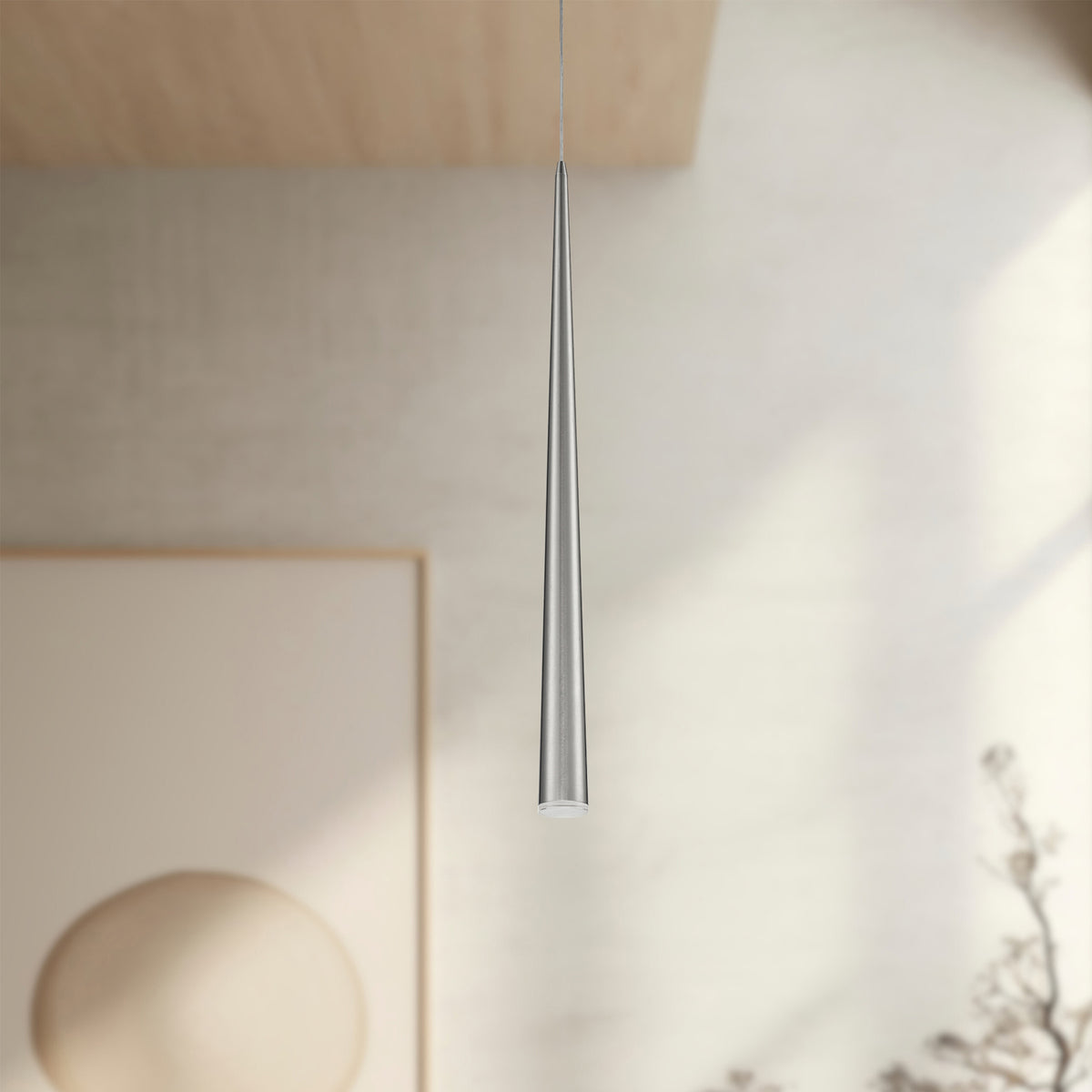 Mini-suspension Mina Nickel brossé, 37" – vue 3