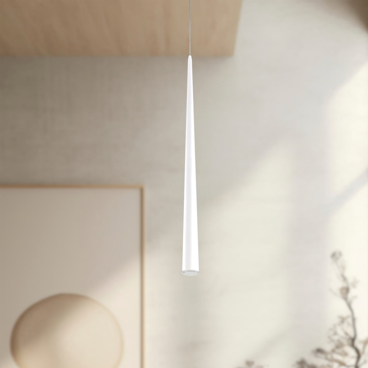 Mini-suspension Mina Blanc, 37" – vue 2