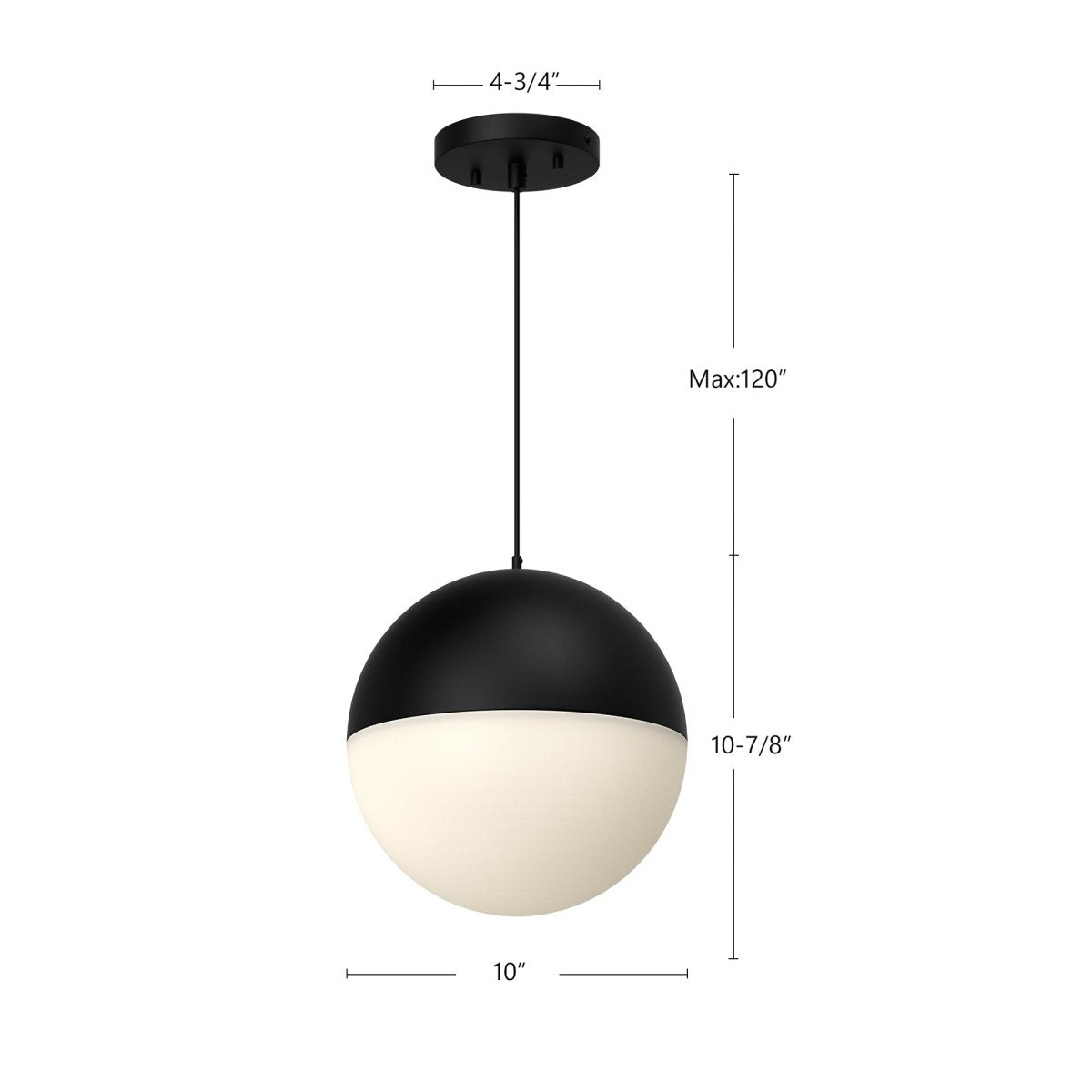 Suspension Monae - Noir by Kuzco Lighting | Luminaires & cie