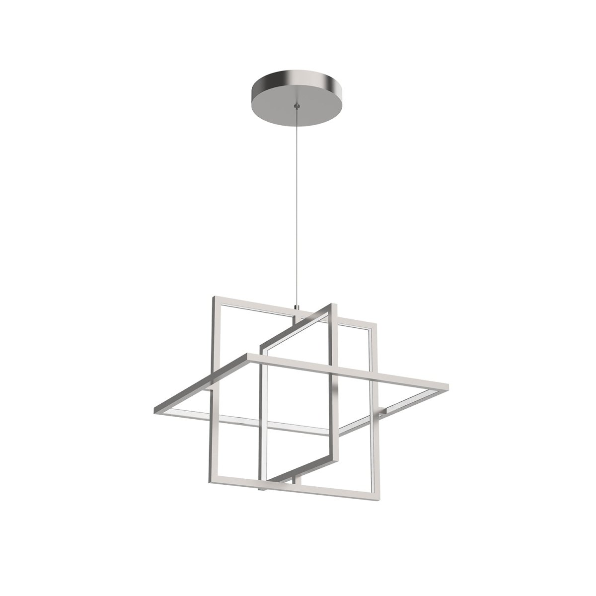Suspension Mondrian - Nickel brossé 19 3/8" by Kuzco Lighting | Luminaires & cie