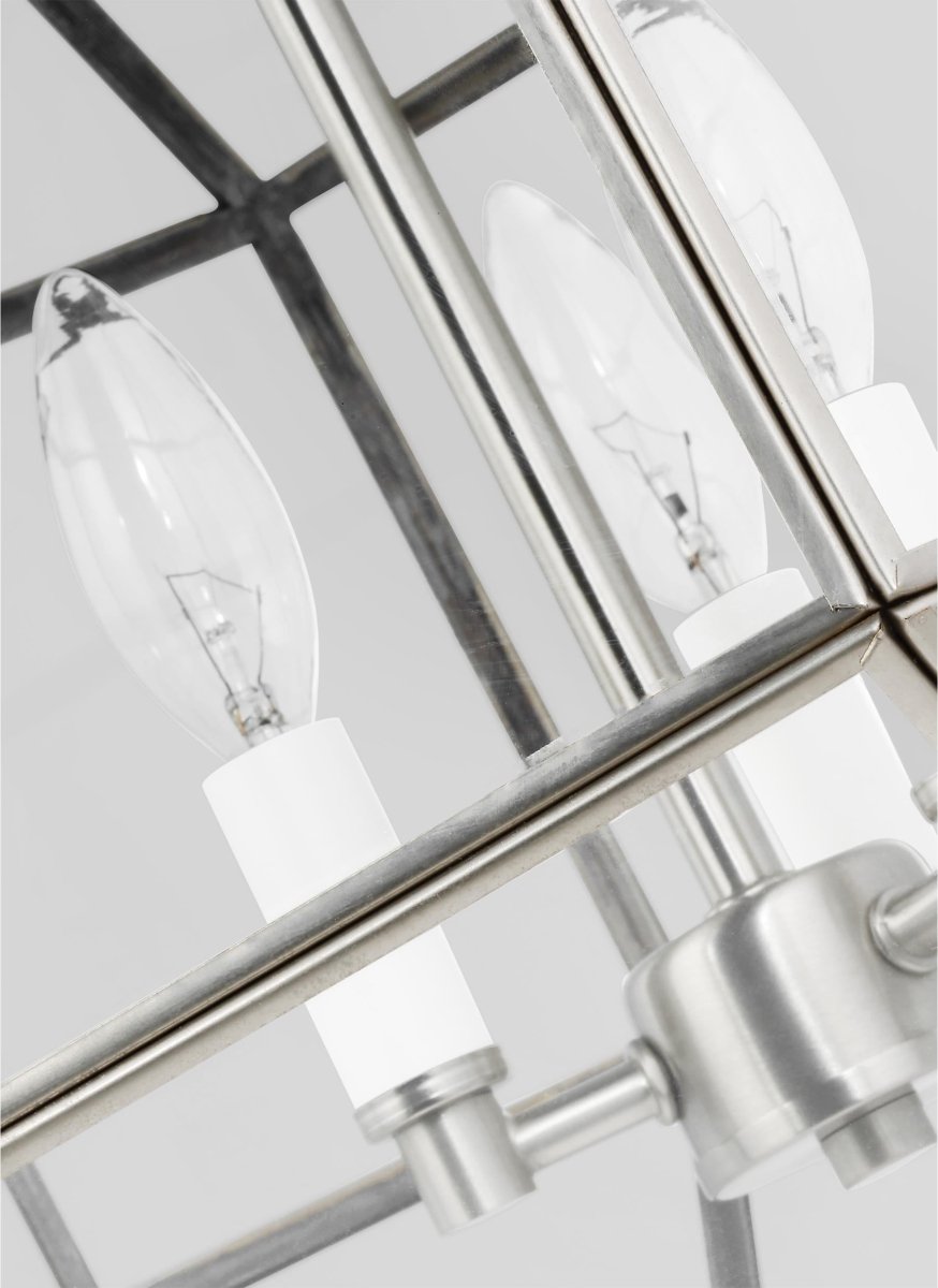 Suspension Morrison S - Nickel brossé Clair Ampoules non - incluses by Visual Comfort Studio | Luminaires & cie