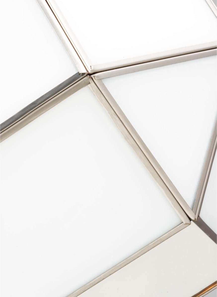 Suspension Morrison S - Nickel brossé Blanc lisse Ampoules DEL incluses by Visual Comfort Studio | Luminaires & cie