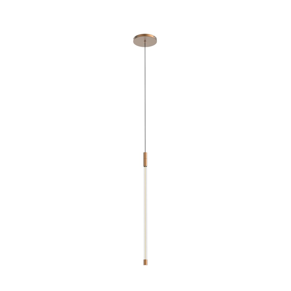 Suspension Motif - Or brossé 3" 20 5/8" by Kuzco Lighting | Luminaires & cie