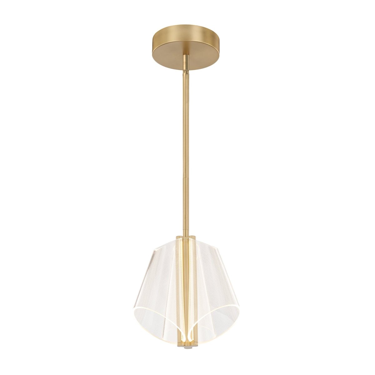 Suspension Mulberry - Guide en or / lumière brossé 10 7/8" by Kuzco Lighting | Luminaires & cie