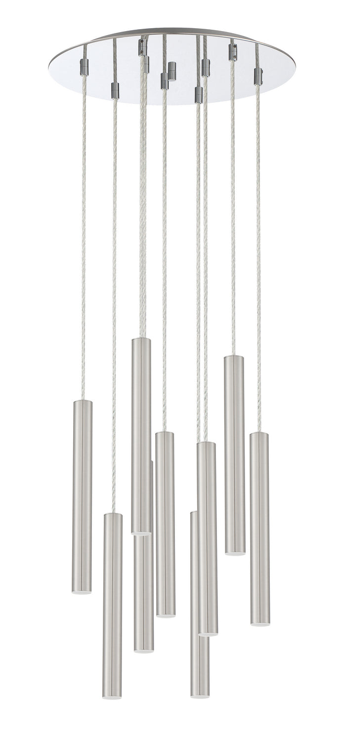 Suspension multiple 12" Forest nombre de suspensions 9, Chrome, Nickel brossé – vue 3