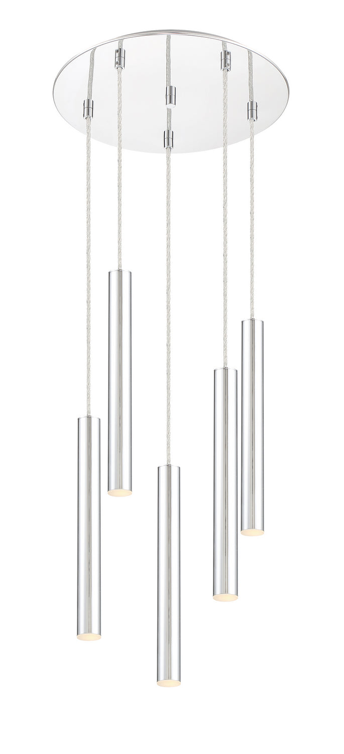 Suspension multiple 12" Forest nombre de suspensions 5, Chrome, Chrome – vue 2