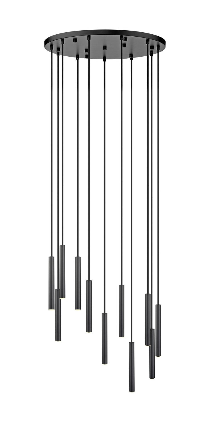 Suspension multiple 12" Forest nombre de suspensions 11, Noir mat, Noir mat – vue 3