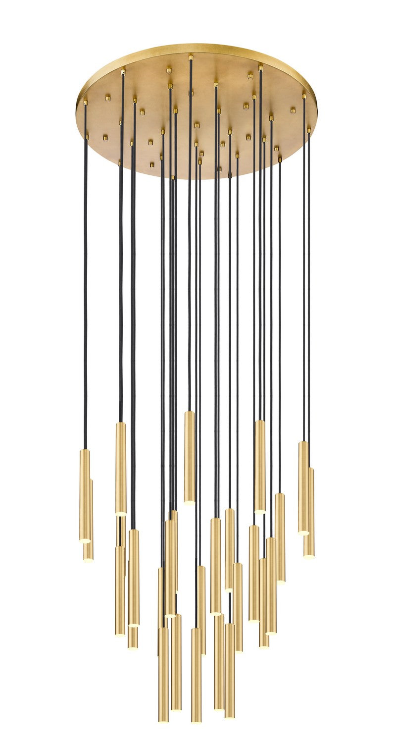 Suspension multiple 12" Forest nombre de suspensions 27, Or moderne, Or moderne – Z-Lite