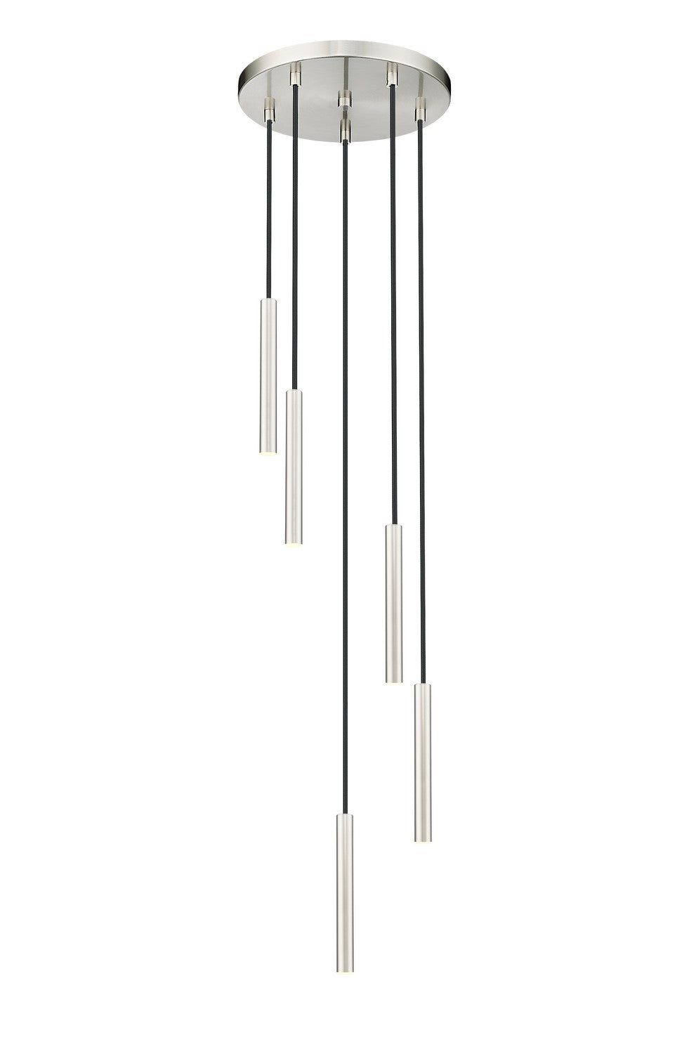 Suspension multiple 12" Forest nombre de suspensions 5, Nickel brossé, Nickel brossé – vue 2