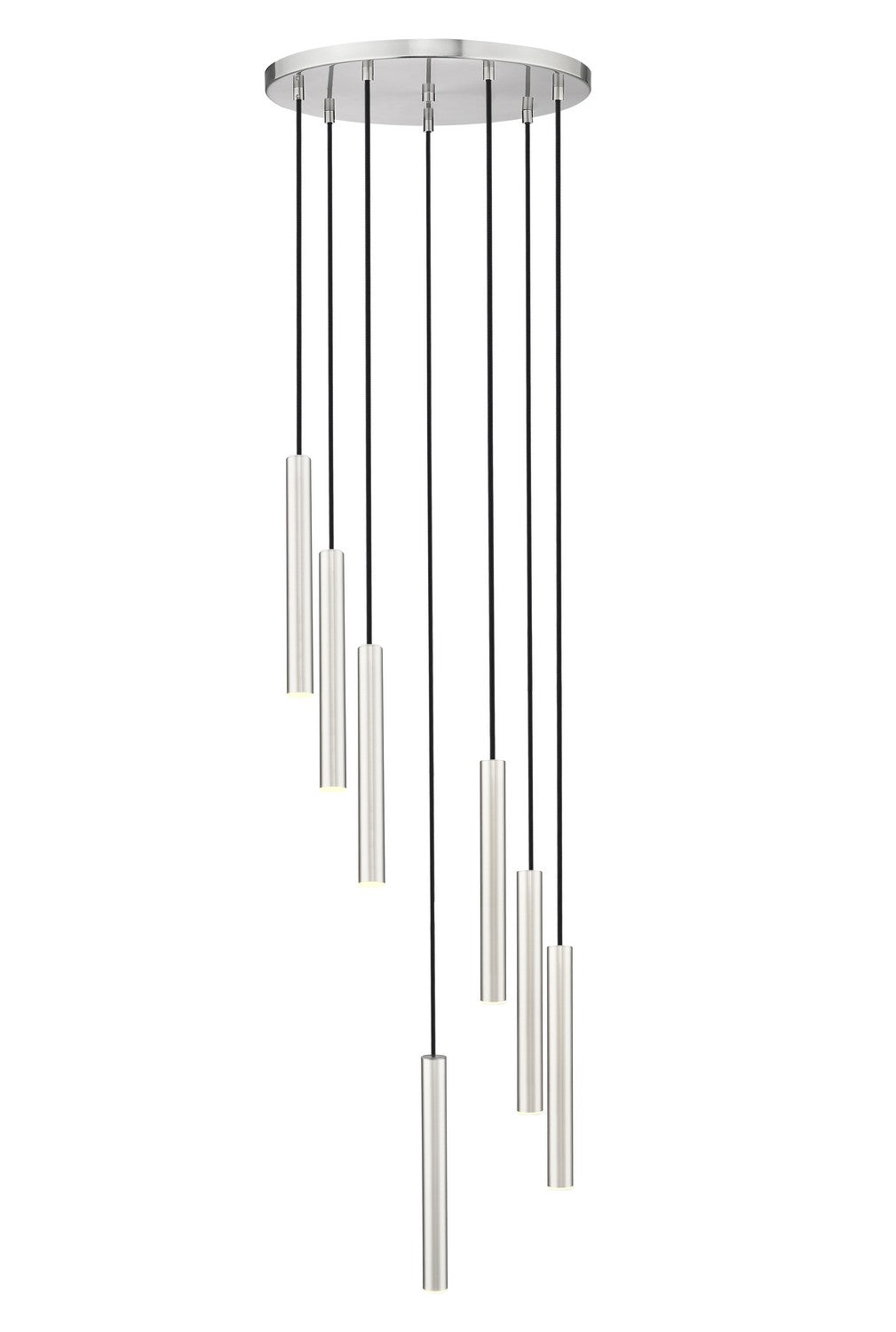 Suspension multiple 12" Forest nombre de suspensions 7, Nickel brossé, Nickel brossé – vue 3
