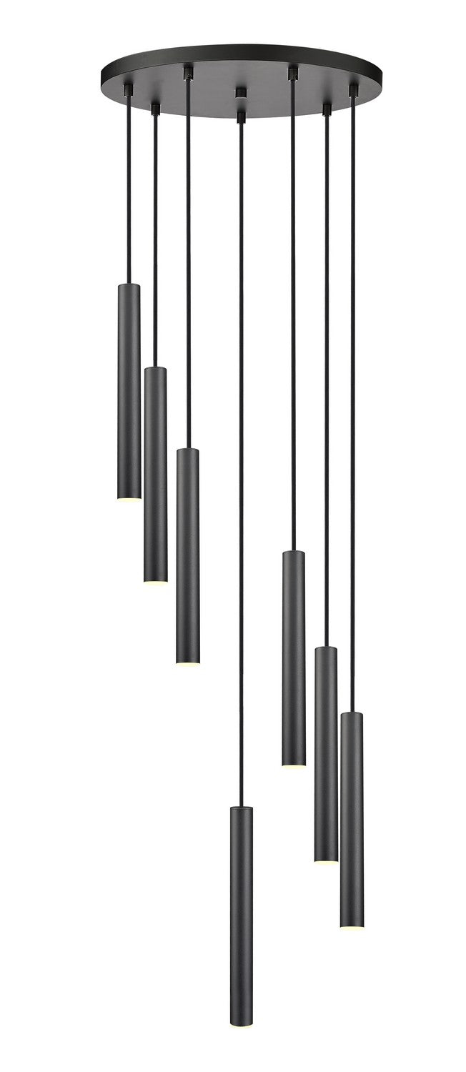 Suspension multiple 12" Forest nombre de suspensions 7, Noir mat, Noir mat – vue 3