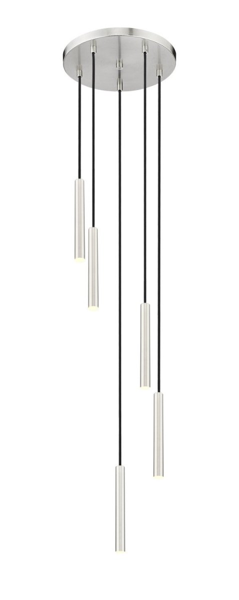 Suspension multiple 12" Forest - 5 Nickel brossé Nickel brossé by Z-Lite | Luminaires & cie