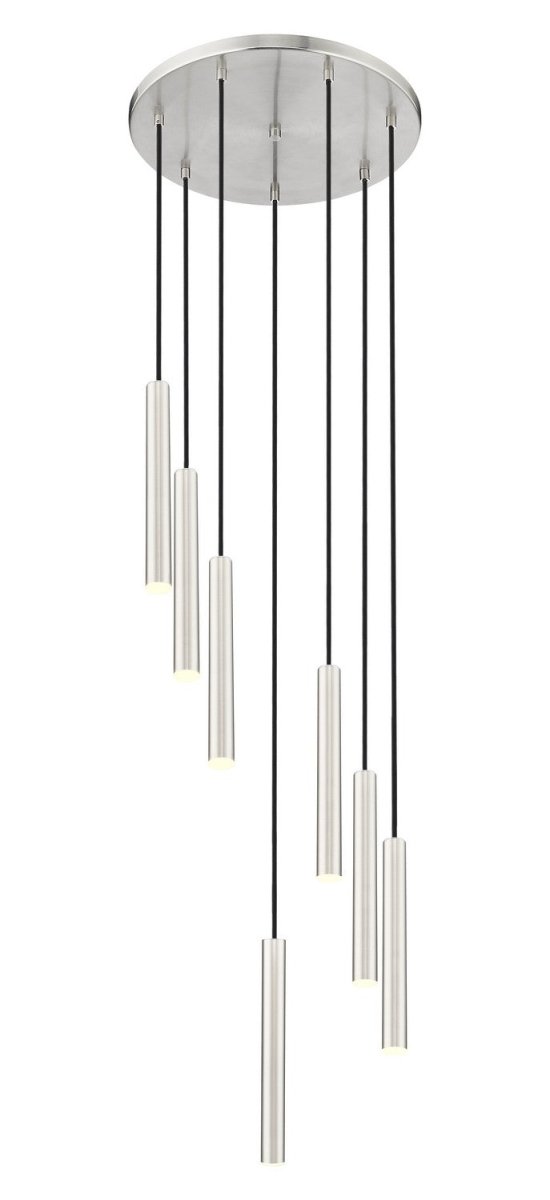 Suspension multiple 12" Forest - 7 Nickel brossé Nickel brossé by Z-Lite | Luminaires & cie