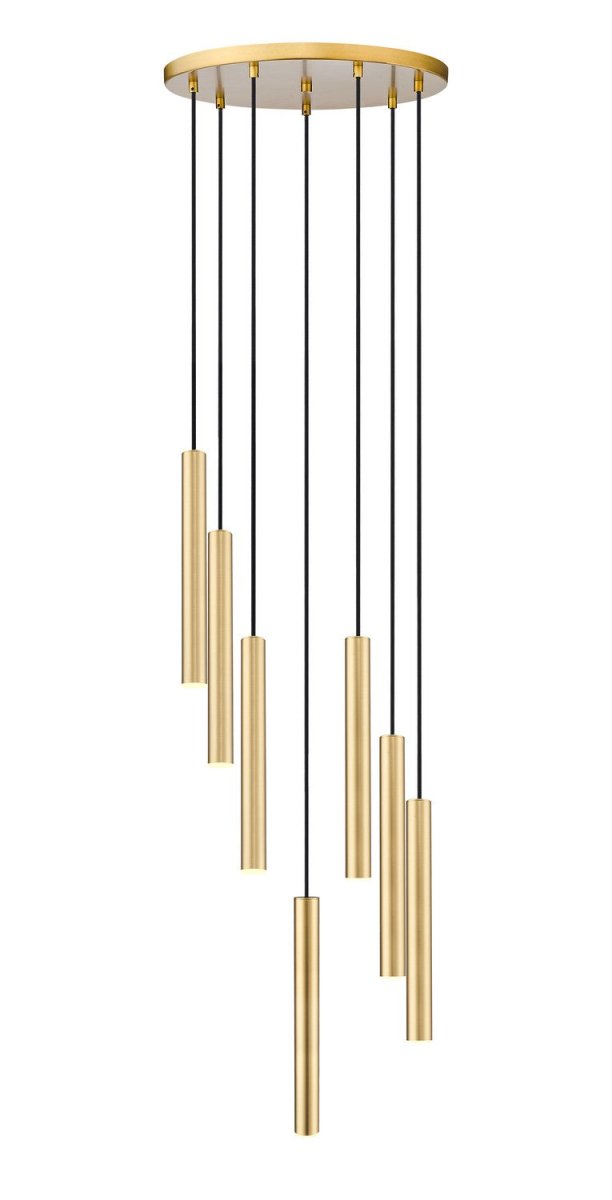 Suspension multiple 12" Forest - 7 Or moderne Or moderne by Z-Lite | Luminaires & cie