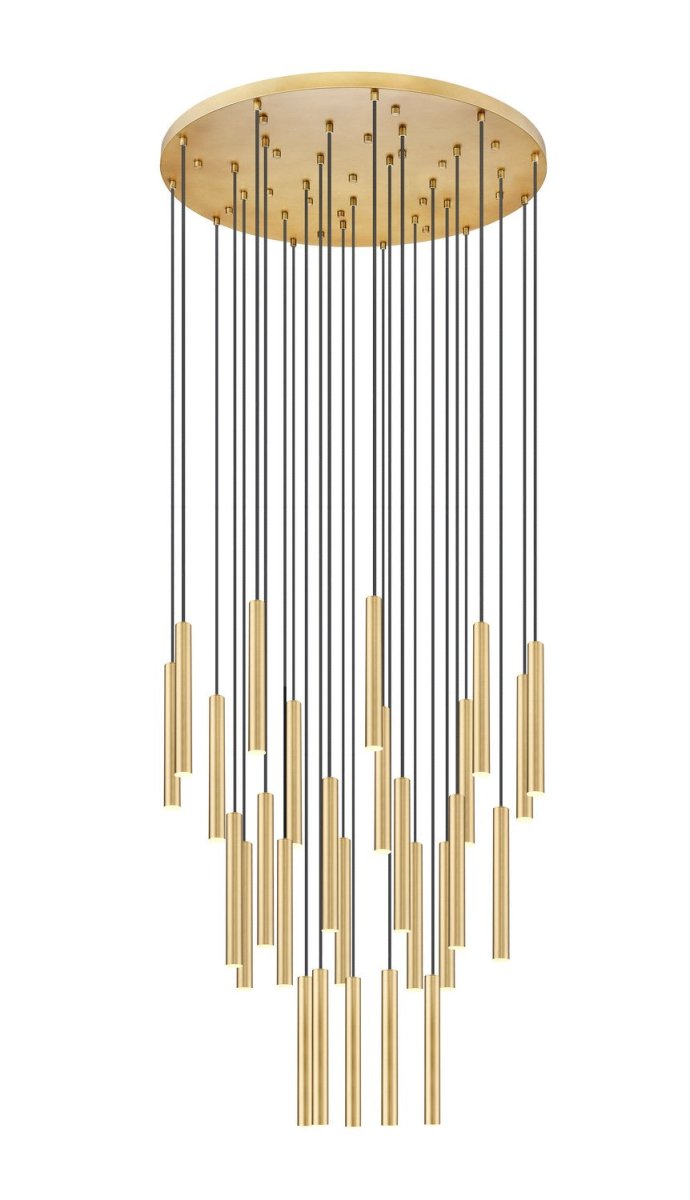 Suspension multiple 12" Forest - 7 Or moderne Or moderne by Z-Lite | Luminaires & cie