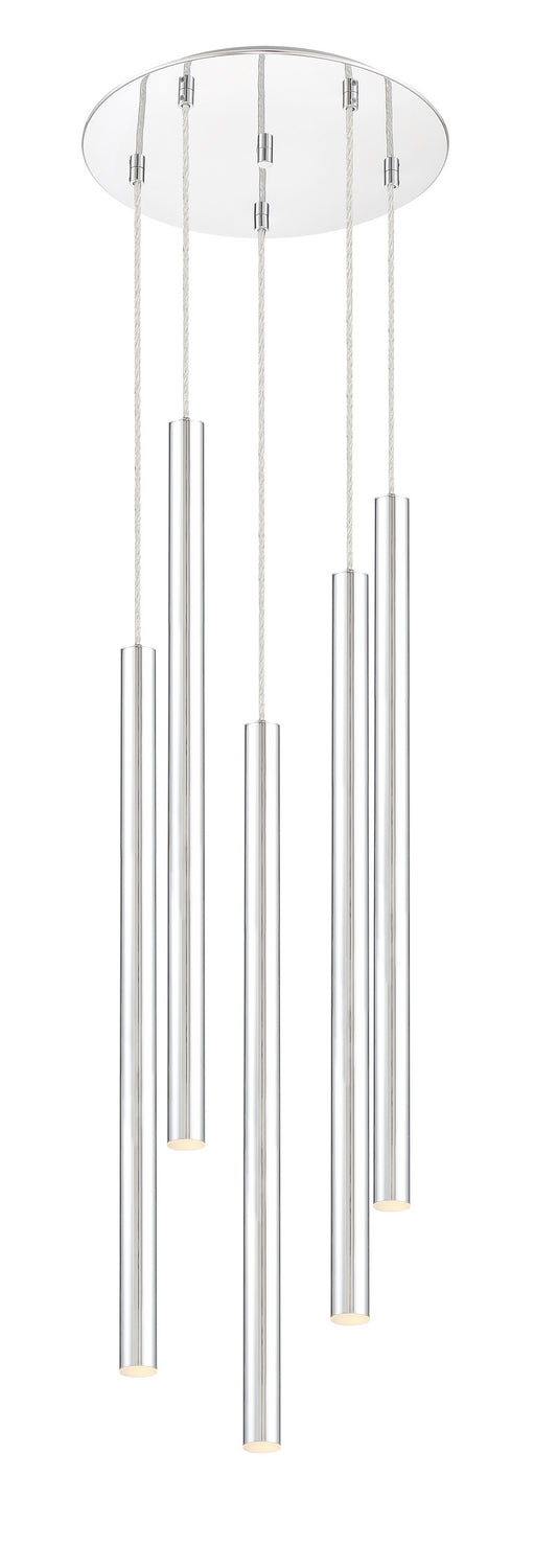 Suspension multiple 24" Forest Chrome, Chrome, nombre ampoules 5 – vue 2