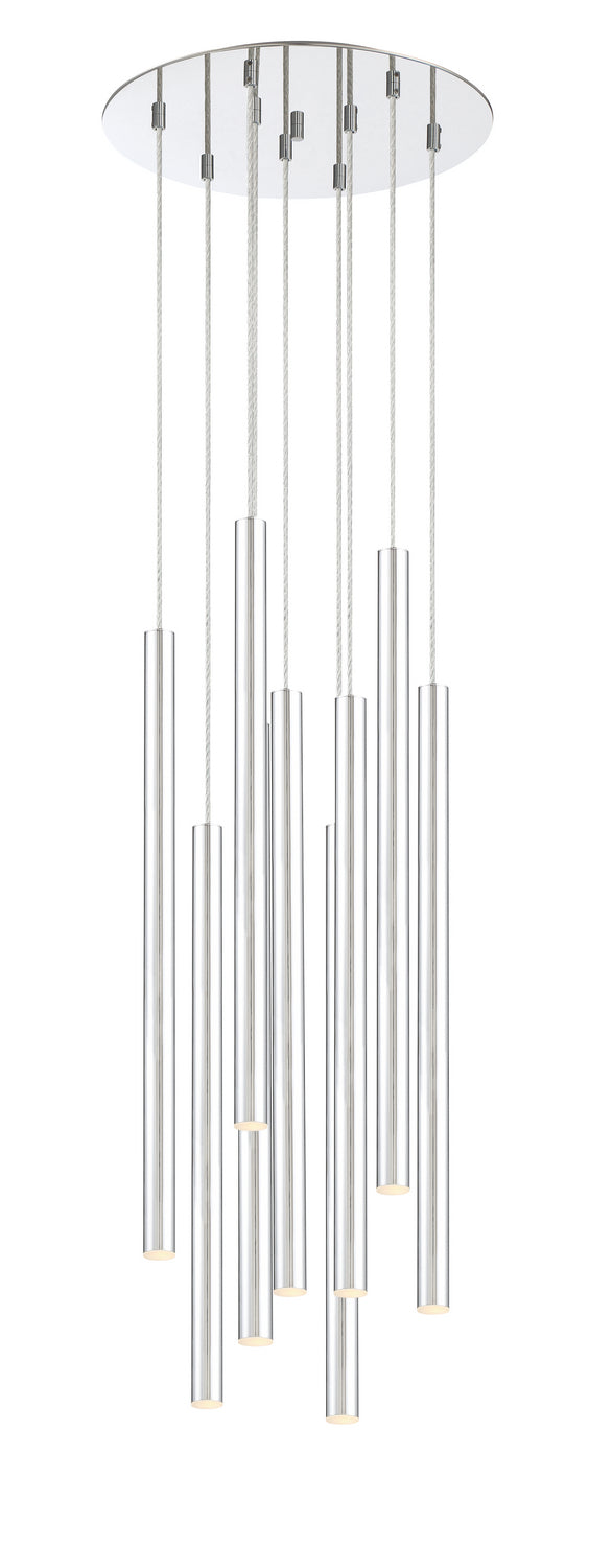 Suspension multiple 24" Forest Chrome, Chrome, nombre ampoules 9 – vue 2