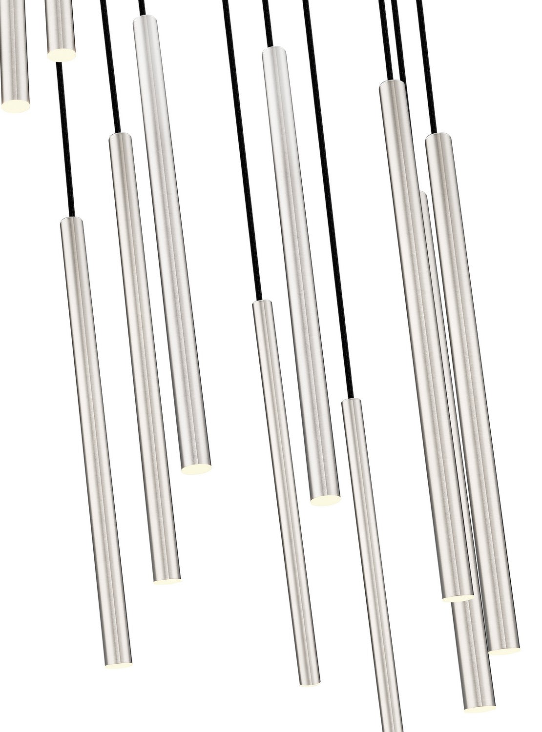 Suspension multiple 24" Forest Nickel brossé, Nickel brossé, nombre ampoules 11 – vue 5