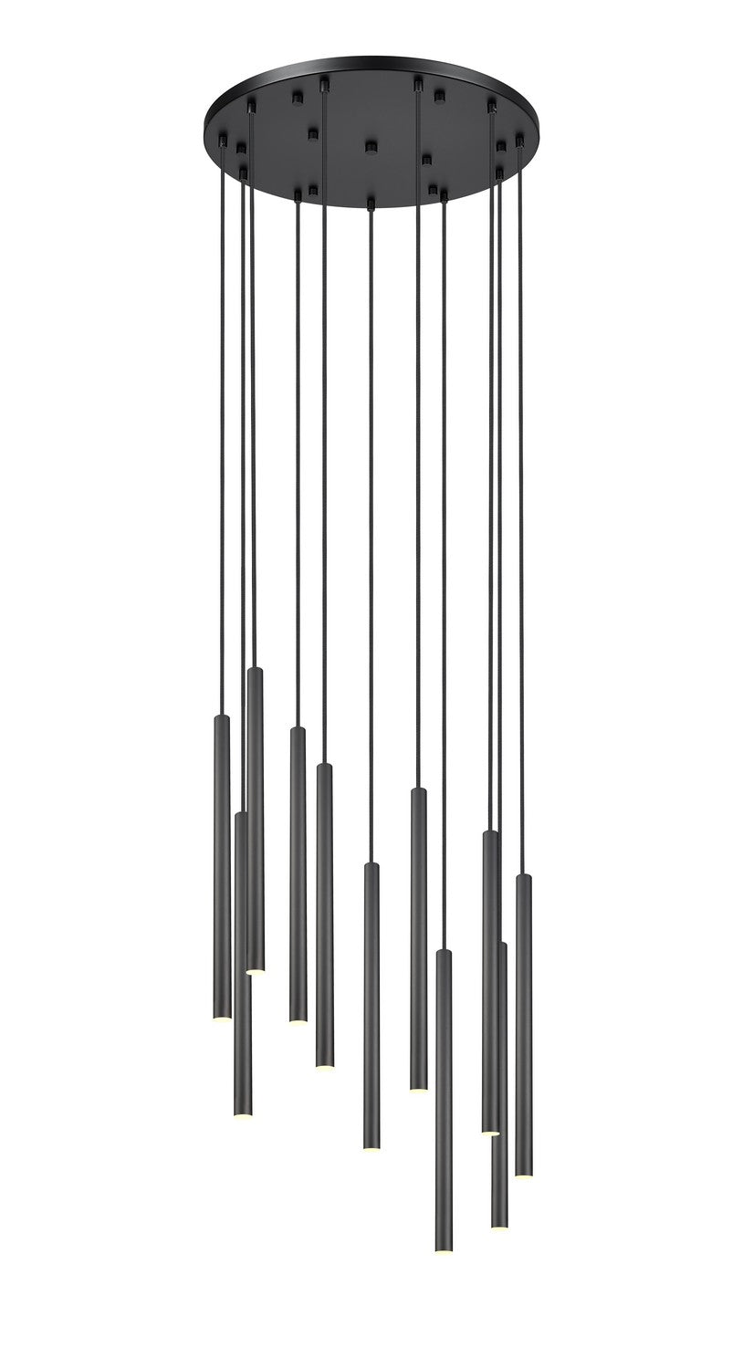 Suspension multiple 24" Forest Noir mat, Noir mat, nombre ampoules 11 – vue 2