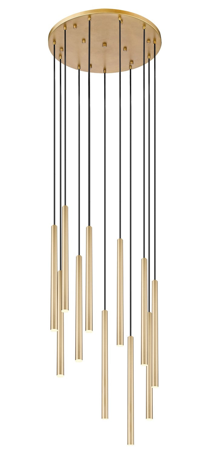 Suspension multiple 24" Forest Or moderne, Or moderne, nombre ampoules 11 – Z-Lite
