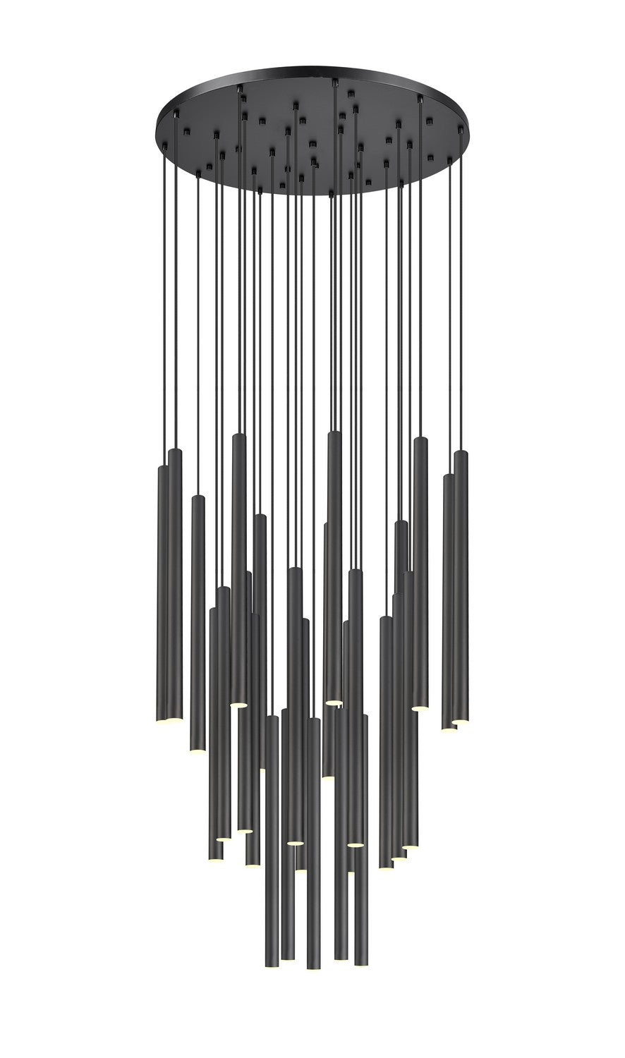 Suspension multiple 24" Forest Noir mat, Noir mat, nombre ampoules 27 – vue 2