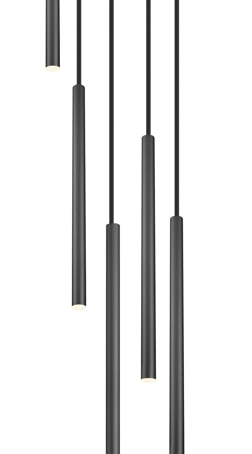 Suspension multiple 24" Forest Noir mat, Noir mat, nombre ampoules 5 – vue 5