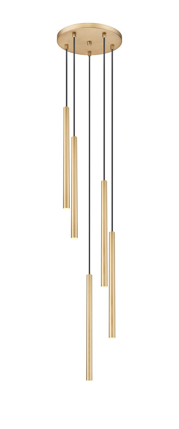 Suspension multiple 24" Forest Or moderne, Or moderne, nombre ampoules 5 – vue 2