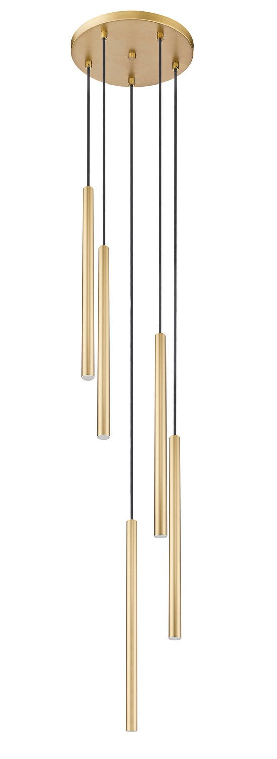 Suspension multiple 24" Forest Or moderne, Or moderne, nombre ampoules 5 – vue 4