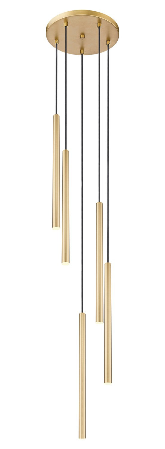 Suspension multiple 24" Forest Or moderne, Or moderne, nombre ampoules 5 – Z-Lite