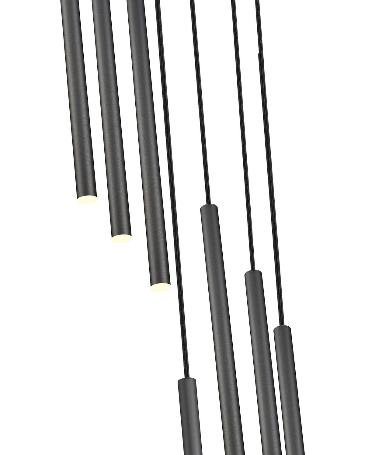 Suspension multiple 24" Forest Noir mat, Noir mat, nombre ampoules 7 – vue 5