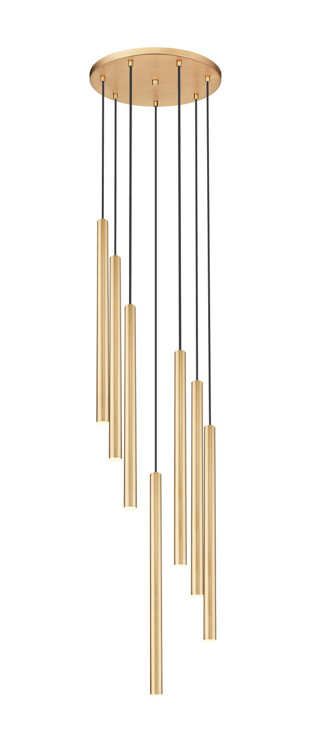 Suspension multiple 24" Forest Or moderne, Or moderne, nombre ampoules 7 – vue 2