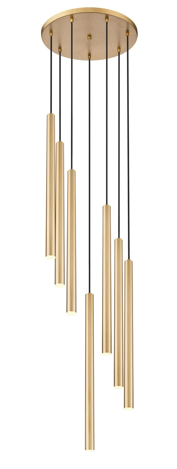 Suspension multiple 24" Forest Or moderne, Or moderne, nombre ampoules 7 – Z-Lite