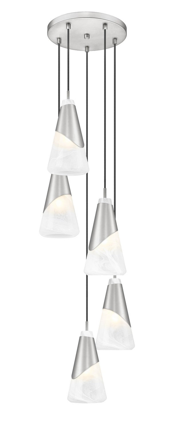 Suspension multiple Aimie Nickel brossé, 12", 13 1/4" – vue 3