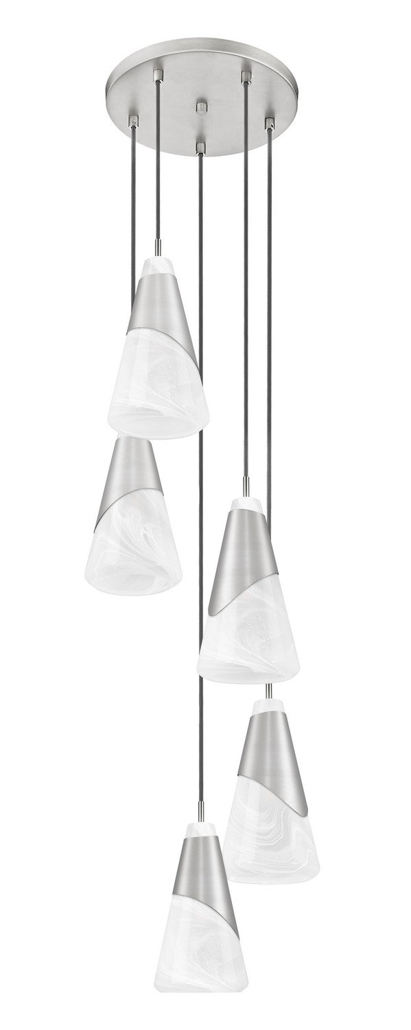 Suspension multiple Aimie Nickel brossé, 12", 13 1/4" – vue 5