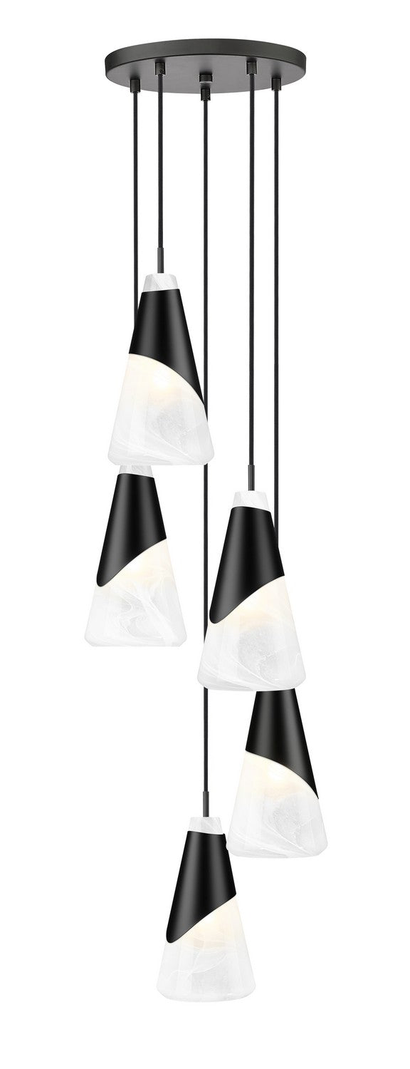 Suspension multiple Aimie Noir mat, 12", 13 1/4" – Z-Lite