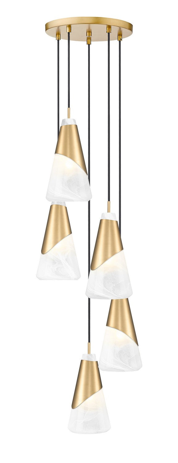Suspension multiple Aimie Or moderne, 12", 13 1/4" – Z-Lite
