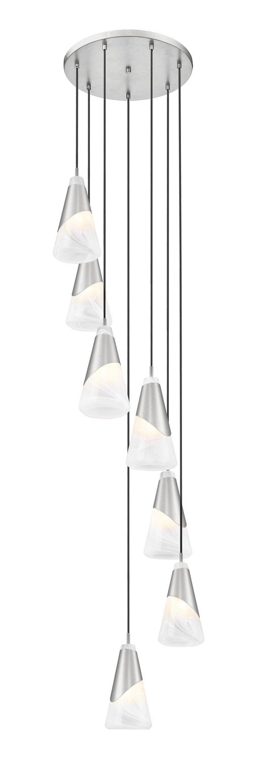 Suspension multiple Aimie Nickel brossé, 18", 13 1/4" – vue 2