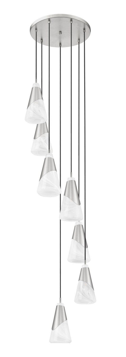 Suspension multiple Aimie Nickel brossé, 18", 13 1/4" – vue 5