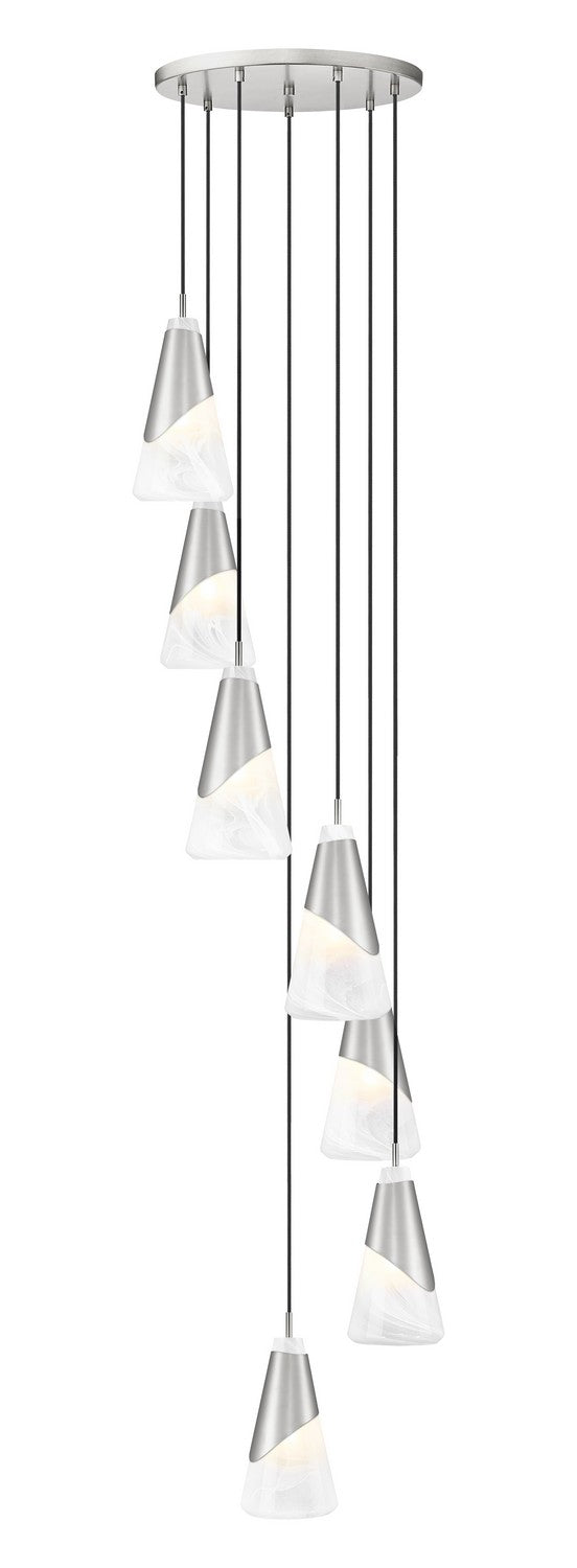 Suspension multiple Aimie Nickel brossé, 18", 13 1/4" – Z-Lite