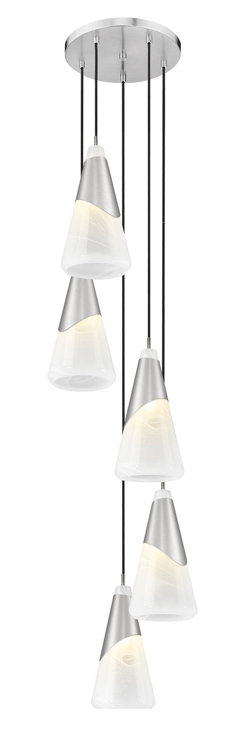 Suspension multiple Aimie Nickel brossé, 12", 15 3/4" – vue 2